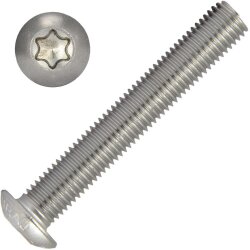 Linsenkopfschrauben M4x45 mit Innensechsrund ISO 7380 Edelstahl A2