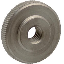 Rändelmuttern M8 niedr. Form DIN 467 Edelstahl A1