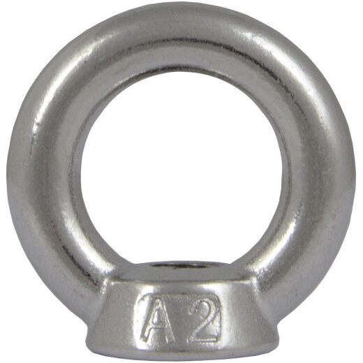 Ringmuttern M20 gegossen u. poliert ähnl. DIN 582 Edelstahl A2