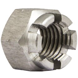 Kronenmuttern M27 DIN 935 Edelstahl A2