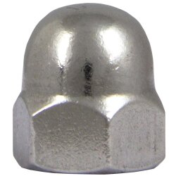 Hutmuttern M5 hohe Form DIN 1587 Edelstahl A2