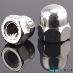 Hutmuttern M20 hohe Form DIN 1587 Edelstahl A2