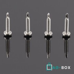 Bohrschrauben 4,2x22 mit Linsenkopf, Form M Pozidriv DIN 7504 Edelstahl A2