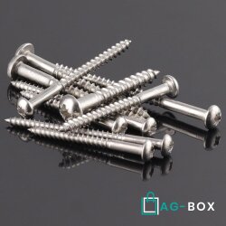 Halbrundholzschrauben 5x70 mit Kreuzschlitz "Z" DIN 7996 Edelstahl A2