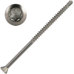 Dielenschrauben mit Linsenkopf, Edelstahl A2