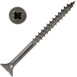 Spanplattenschrauben 5x30/18 Kreuzschlitz POZI...