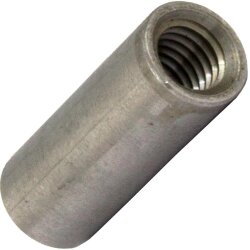 Gewindemuffen M6x30 (D=10) rund Edelstahl A2