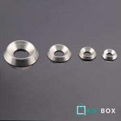 Rosetten M4 gedreht Edelstahl A1