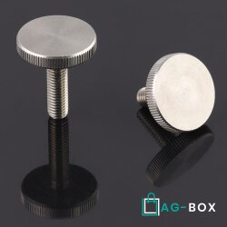 Rändelschrauben M4x10 niedr. Form DIN 653 Edelstahl A2
