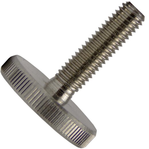 Rändelschrauben M6x20 niedr. Form DIN 653 Edelstahl A2