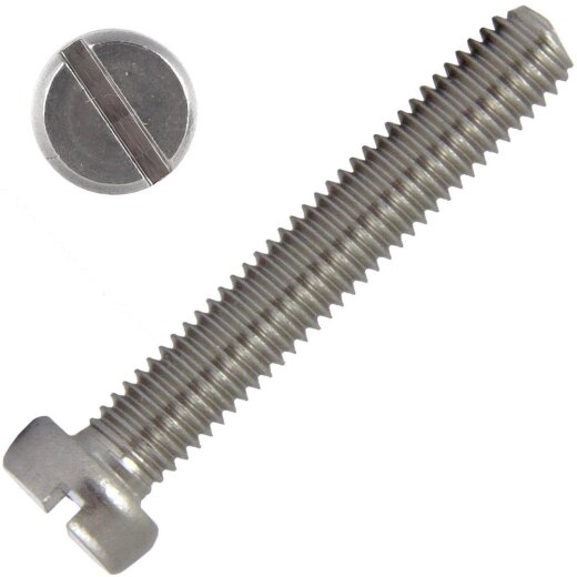 Zylinderschrauben M4x10 mit Schlitz DIN 84 Edelstahl A2