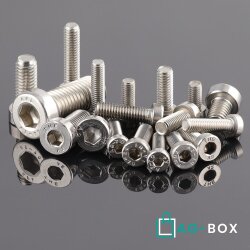 Zylinderschrauben M4x10 mit Schlitz DIN 84 Edelstahl A2