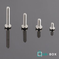 Flachkopfschrauben M6x20 mit Schlitz DIN 85 Edelstahl A2