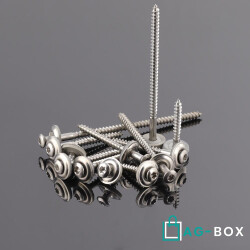 Spenglerschrauben TORX TX-25 mit U-Scheibe (15mm) ähnl. DIN 7995 Edelstahl A2