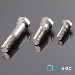 Sechskantschrauben M5 X 30 mit Schaft DIN 931 Edelstahl A2