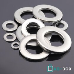 Unterlegscheiben DIN 125 Edelstahl A2 M3
