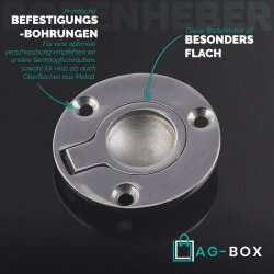 Bodenheber 50mm Rund