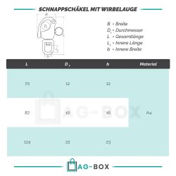 Schnappschäkel 70mm
