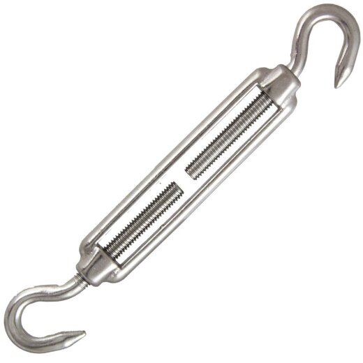 Spannschloss M5 Haken/Haken ähnl. DIN 1480 Edelstahl A4