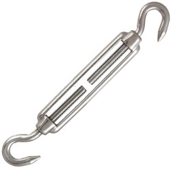 Spannschloss M5 Haken/Haken ähnl. DIN 1480 Edelstahl A4
