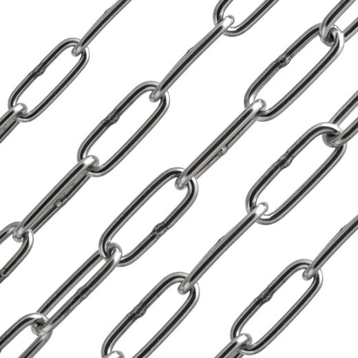 Kette 2 mm - langgliedrig DIN 763 Edelstahl A4