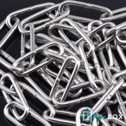 Kette 2 mm - langgliedrig DIN 763 Edelstahl A4