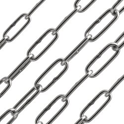 Kette 3 mm - langgliedrig DIN 763 Edelstahl A4