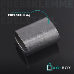 Pressklemme Edelstahl 2mm