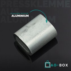 Pressklemme Aluminium 7mm