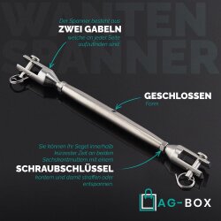 Wantenspanner Gabel-Gabel M4