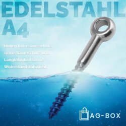 Augbolzen Holzgewinde 6x50mm