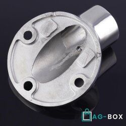 Relingfuss 30°  Rund 25mm