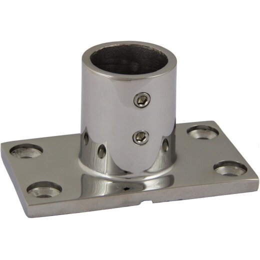 Relingfuss 90°  Edelstahl A4 22mm