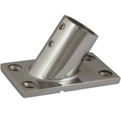 Relingfuss 60°  22mm Edelstahl A4