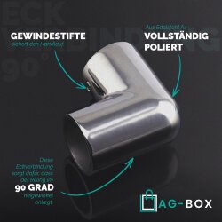 Eckverbindung 90° Feinguss 25mm
