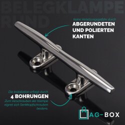 Belegklampe 50mm Rund