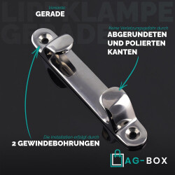 Lippklampe 152mm Gerade