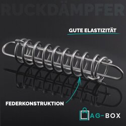 Ruckdämpfer 90mm Edelstahl A4