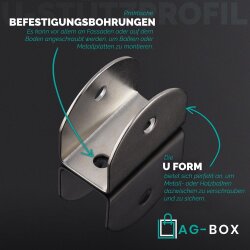 U-Stützprofil 40x28x34mm