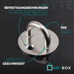 Augplatte 50mm Rund Typ C