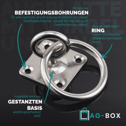 Augplatte 50mm Mit Wirbel und Ring Typ C