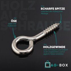 Holz Aug Schraube 3x28mm