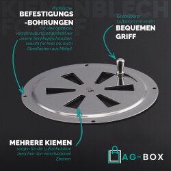 Kiemenblech 125mm Typ F