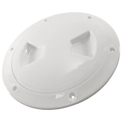 Inspektionsflansch Weiss Plastik 146mm