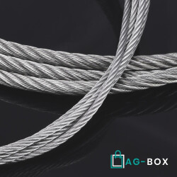 2,5 mm Drahtseil 7x19 weich, Edelstahl A4