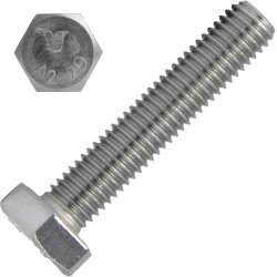Sechskantschrauben M12x60 DIN 933 Edelstahl A2