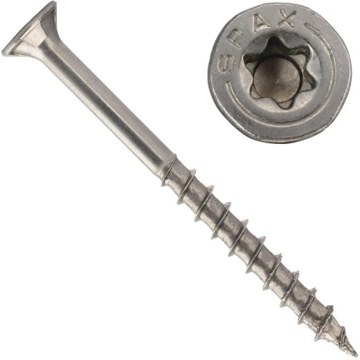 SPAX® Spanplattenschraube (Teilgewinde) Edelstahl A2 mit Multikopf und 4CUT-Spitze
