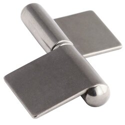 Anschweisscharnier R-122mm Edelstahl A2