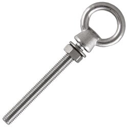 Augbolzen mit metrischem Gewinde M6x80 Edelstahl A4