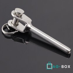 Gabel-Walzterminal für D=8 geschweißt, Edelstahl A4